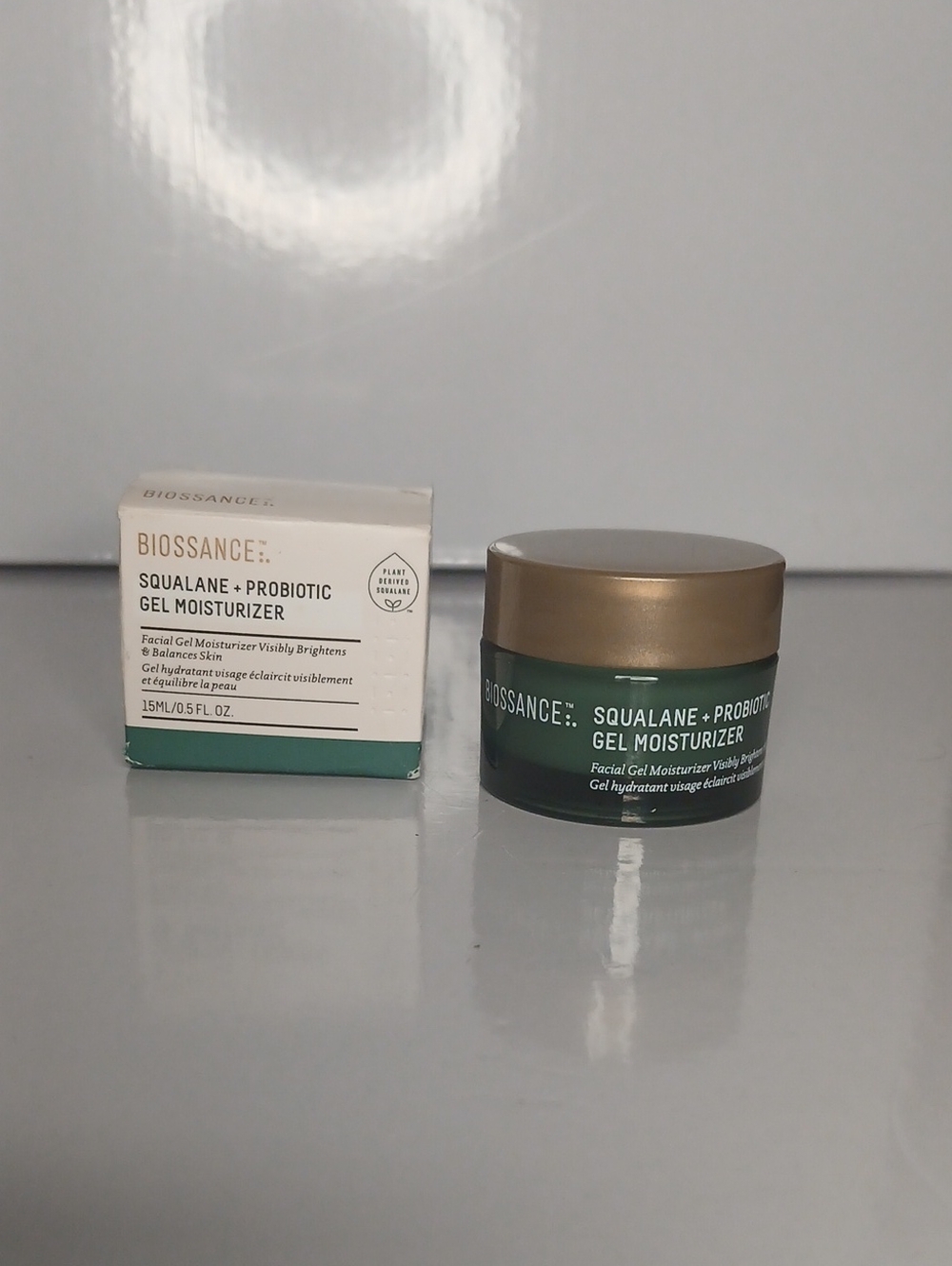 NIB 15 Ml BIOSSANCE Squalane + Prebiotic gel moisturizer